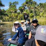 Trying to spot anaconda at Tres Chimbadas Lake | Photo taken by Elisa M