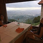 Lunch at the top of the cable car  | Photo taken by Ralph A