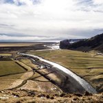Looking from top of Skogafoss | Photo taken by Grace L