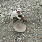 Panning for gold. | Photo taken by Katrina H