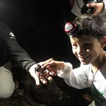 Night hike in Amazon jungle | Photo taken by Elisa M
