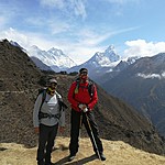 Everest, Nuptse and Ama Dablam | Photo taken by Harold S