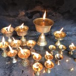 Candles at the Golden Temple | Photo taken by Lisa D