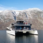 Future of the Fjord docking Auerland to take us on | Photo taken by Lisa S