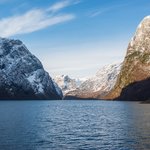 Community @ Intersection of Mountain and Fjord | Photo taken by Lisa S