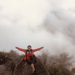 The safe spot at (almost) the Top of the top | Photo taken by Elisa M