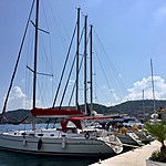 Our sailboat | Photo taken by Jennifer F