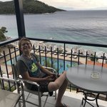 Bren on room balcony | Photo taken by Heidi C