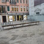 when water comes up they set up portable walkways | Photo taken by Dean C