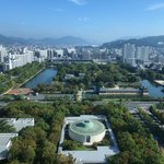 Hiroshima castle from our room | Photo taken by peter e