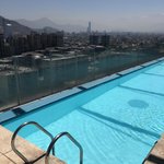 Goodbye Santiago from the rooftop pool | Photo taken by Melody B