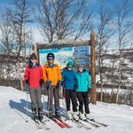 Trail map at Slaatta | Photo taken by Lisa S