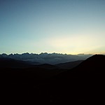 Clear view at sunrise from Pikey peak | Photo taken by Romain K