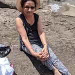 Hansa relaxing at Water Falls | Photo taken by Bharat P