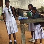 Buddhist school girls. | Photo taken by Sylvanna C