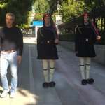 Neil and the changing of the guard | Photo taken by Vickie B