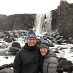 Arya sat at the top of the waterfall in the last scene of GoT Season 4.  | Photo taken by John P