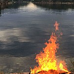 Mid-summer night fire | Photo taken by Richard T