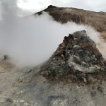 Spectacular volcanic activity at Myvatn.  | Photo taken by Whitney S