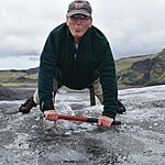 on glacier drinking | Photo taken by William R
