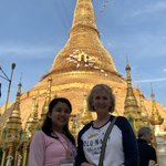 Annette & Wei Swedagon Pagoda complex | Photo taken by Gregory R