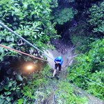 Repelling Down Waterfalls | Photo taken by Laura M