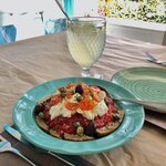 Rusk Salad; Anna and Georgios Restaurant; Marpissa, Paros | Photo taken by Tom B