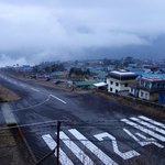 Lukla air strip | Photo taken by Dorine H