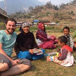 With locals at Swanta | Photo taken by Philipp B