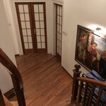 Stairwell at the Home & Poetry Hotel (our room is the door on the right) | Photo taken by Tom B