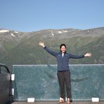 Laurel at Stegastein | Photo taken by Michael W