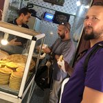 Fès markets... highlights were camel meat and almost milk with pastries! But everything was awesome. | Photo taken by Amber S