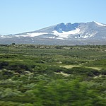 mountains from train | Photo taken by Richard T