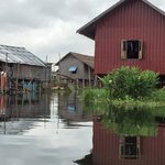 Villagers living on stilts.  | Photo taken by Rachael W