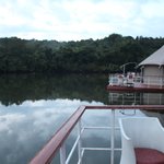 Dawn at 4 Rivers Floating Lodge | Photo taken by Bharat P