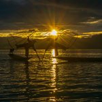 Inle Lake net fisherman, always wanted to take pictures of them. | Photo taken by Tack S
