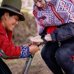 Being taught how to weave and braid belts and bracelets | Photo taken by Savana H