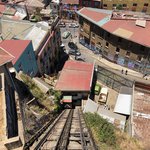 Riding the funiculars in Valparaiso | Photo taken by Melody B