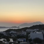 Milos sunset- right from our windmill home. | Photo taken by Kris M