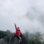 A little below the of the top of Huayna Picchu | Photo taken by Elisa M