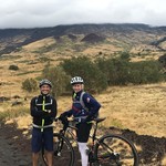 Mountain biking on Mount Etna with Luca from Sicilybiketouristservices. | Photo taken by Teresa K