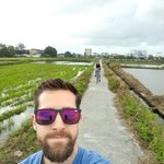 Cycling through the rice fields | Photo taken by Zachary M