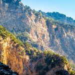 Sunshine finding its way thru the gorge to light up the White Mountains | Photo taken by David B