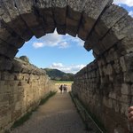 entrance to the stadium at Olympia | Photo taken by Vickie B