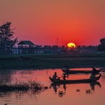 U Bien sunset. | Photo taken by Tack S