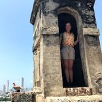 Sophie in Castillo de San Felipe de Barajas | Photo taken by Sophie E