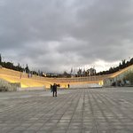 The ancient Athens stadium, used in the first modern Olympics in the 1800’s | Photo taken by Vickie B