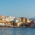 Chania's ancient city wall and waterfront | Photo taken by David B