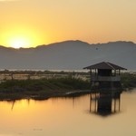 Sunset, Inle Lake | Photo taken by ALAN G