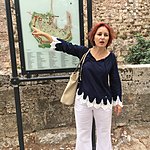 Tour Guide in Rhodes Tsabila she is an Archaeologist | Photo taken by ANITA G